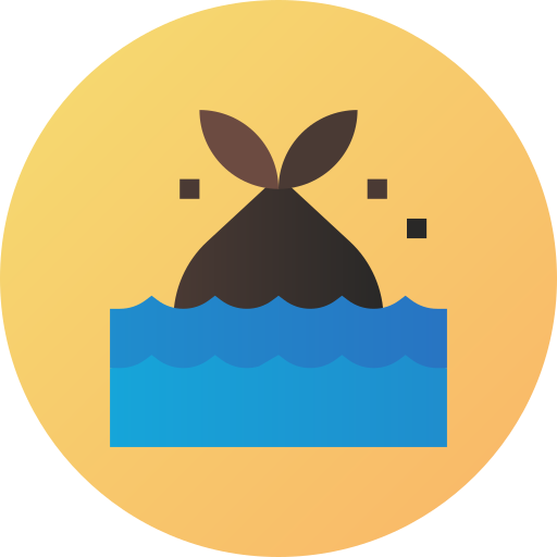 Marine debris Flat Circular Gradient icon