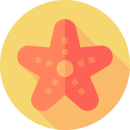 불가사리 Flat Circular Flat icon