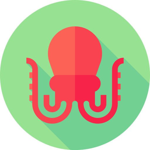octopus Flat Circular Flat icoon