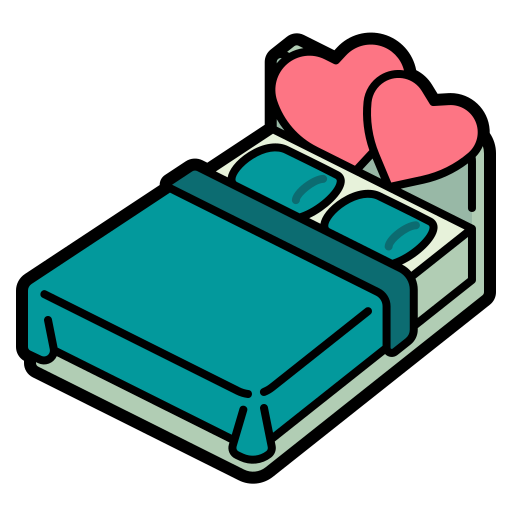 Bed Ultimatearm Lineal Color icon