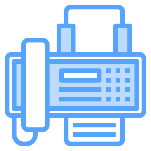 máquina de fax Catkuro Blue icono