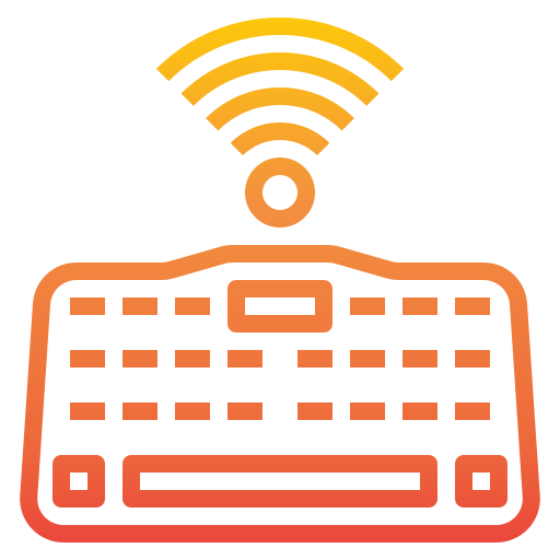 Wireless keyboard Catkuro Gradient icon
