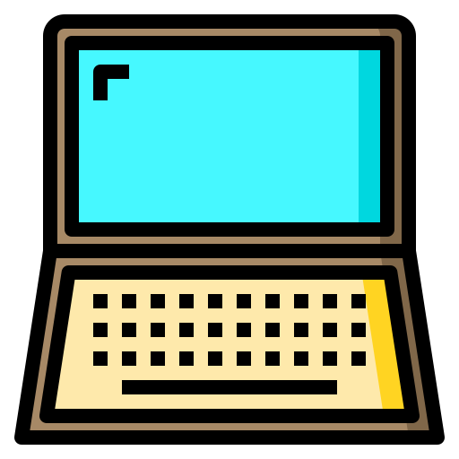 laptop Catkuro Lineal Color icon