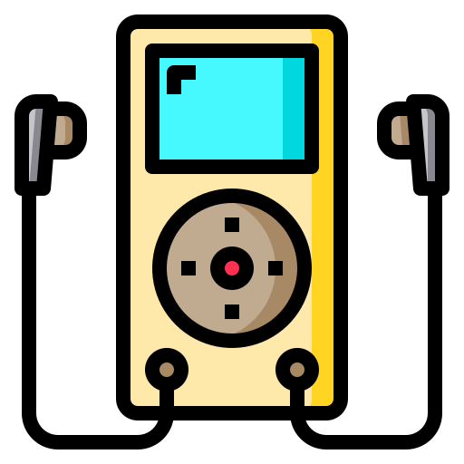Mp3 player Catkuro Lineal Color icon