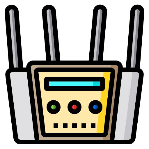 urządzenie routera Catkuro Lineal Color ikona