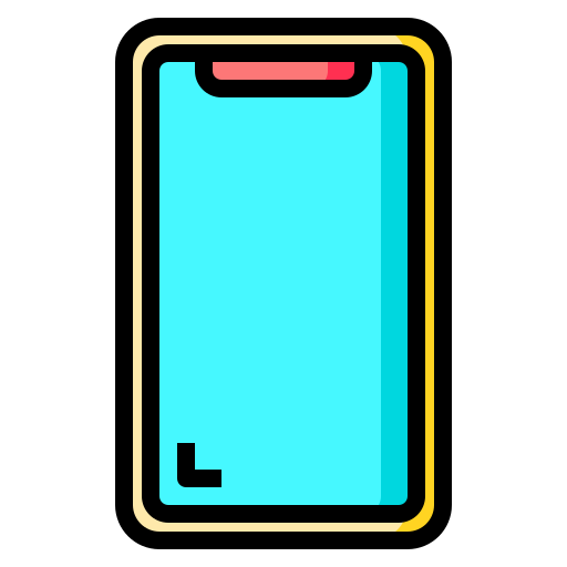 teléfono inteligente Catkuro Lineal Color icono