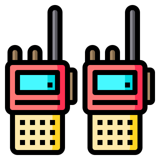 walkie talkie Catkuro Lineal Color icon