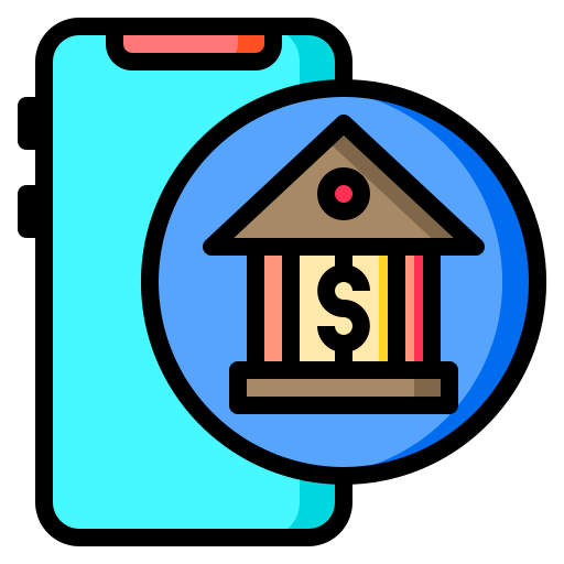 servizi bancari per smarthpone Catkuro Lineal Color icona