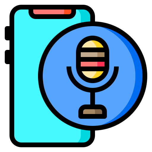 Microphone Catkuro Lineal Color icon