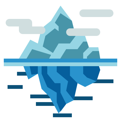 Iceberg PongsakornRed Flat icon