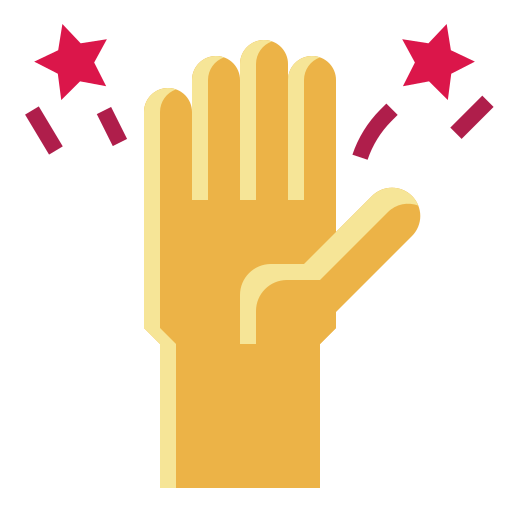 Hand up PongsakornRed Flat icon
