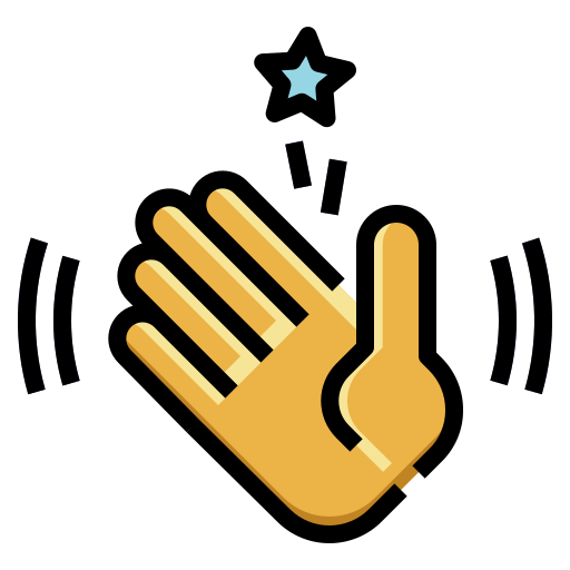 Waving hand PongsakornRed Lineal Color icon