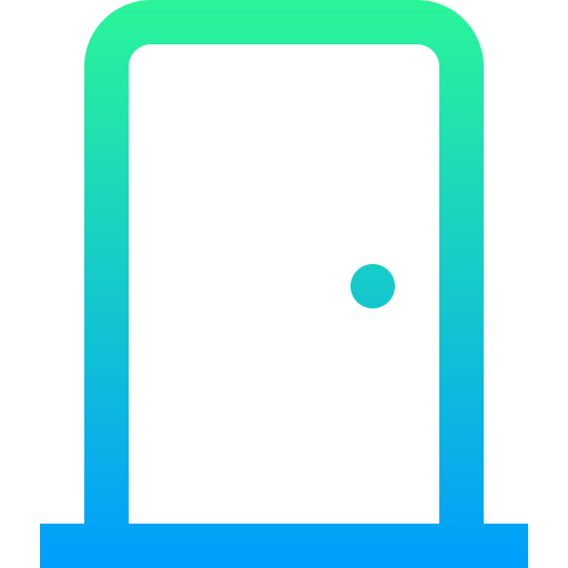 Door Super Basic Straight Gradient icon