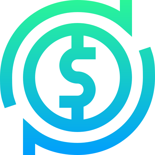 Currency exchange Super Basic Straight Gradient icon