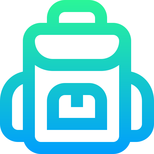 Backpack Super Basic Straight Gradient icon