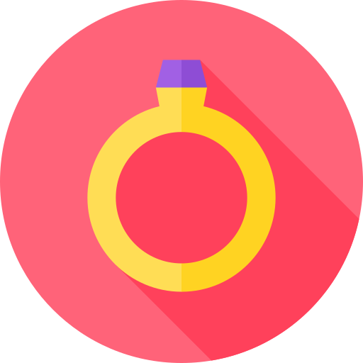 anillo Flat Circular Flat icono