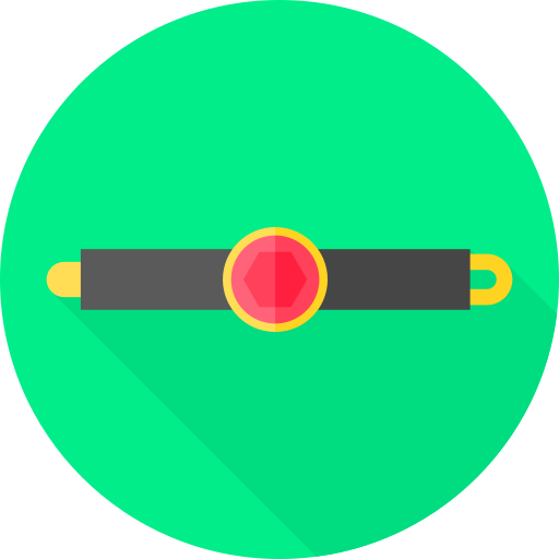 Choker Flat Circular Flat icon