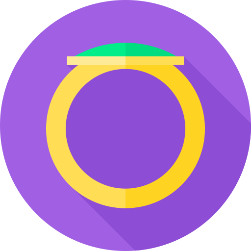 반지 Flat Circular Flat icon