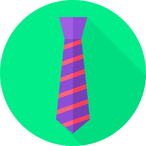 Tie Flat Circular Flat icon