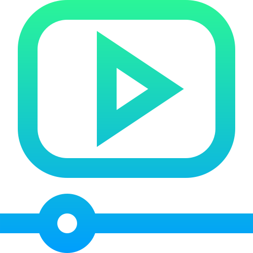 reproductor de video Super Basic Straight Gradient icono