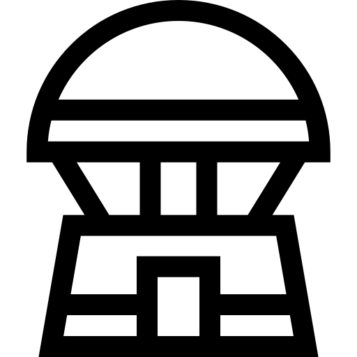 ruimtecapsule Basic Straight Lineal icoon