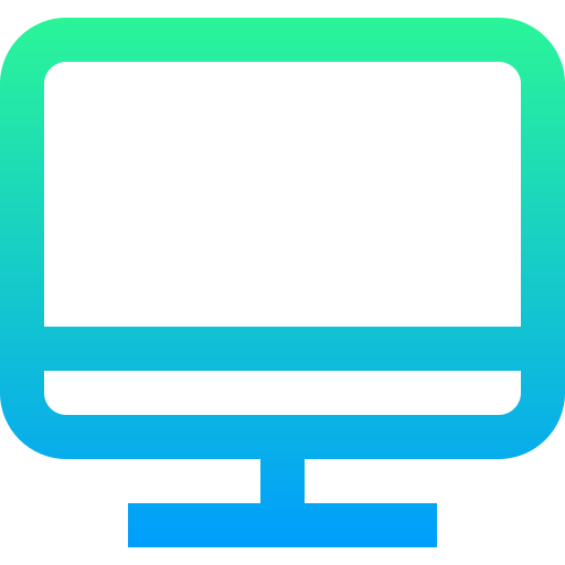 monitor Super Basic Straight Gradient ikona