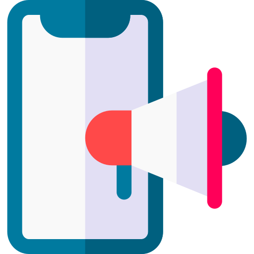 mobilny marketing Basic Rounded Flat ikona
