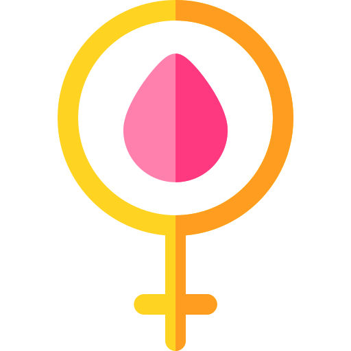 ciclo menstrual Basic Rounded Flat icono