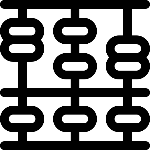 abaco Basic Rounded Lineal icona