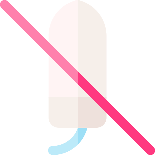 geen tampon Basic Rounded Flat icoon