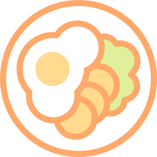 食べ物 Detailed color Lineal color icon