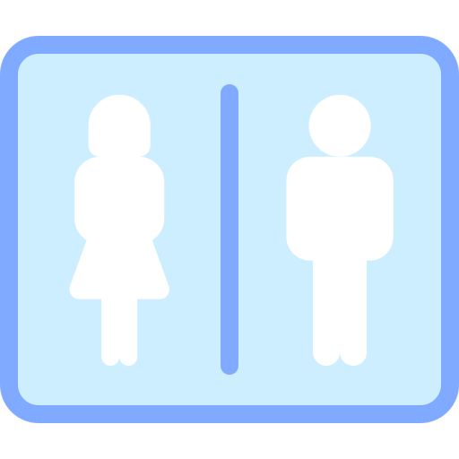 sinais de banheiro Detailed color Lineal color Ícone