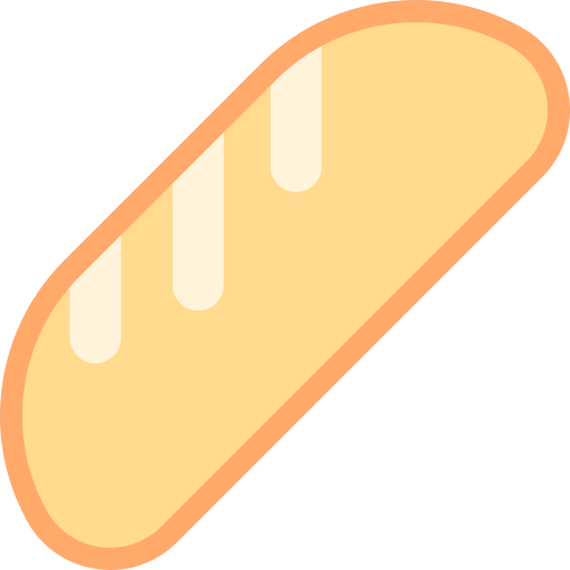 Bread Detailed color Lineal color icon