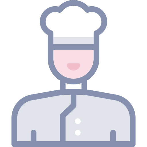 cocinero Detailed color Lineal color icono