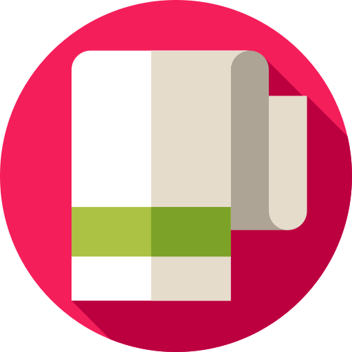 Towel Flat Circular Flat icon