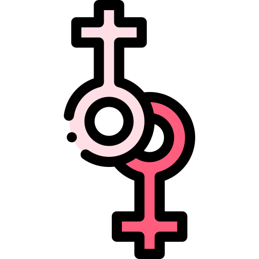 レズビアン Detailed Rounded Lineal color icon