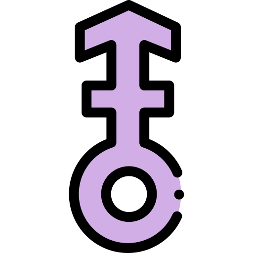 transgender Detailed Rounded Lineal color icon