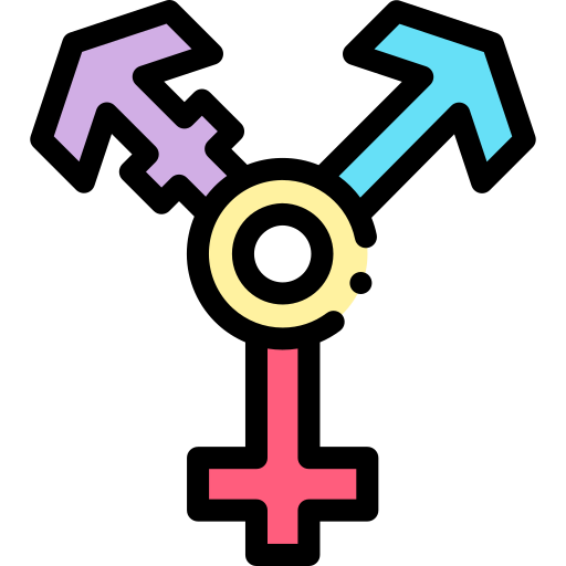 Égalité des sexes Detailed Rounded Lineal color Icône