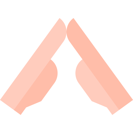 triangle Basic Straight Flat Icône