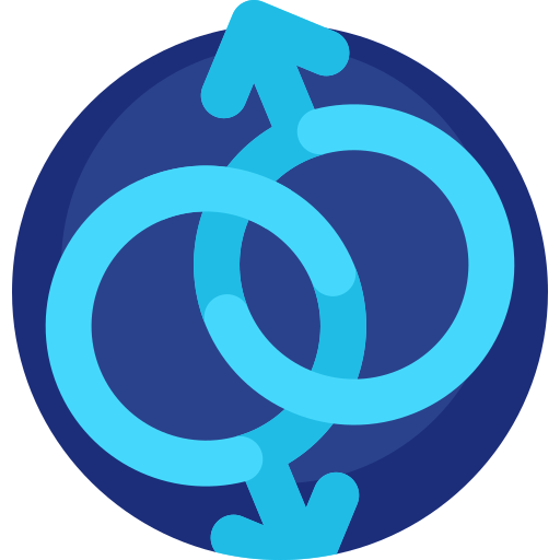 omosessuale Detailed Flat Circular Flat icona