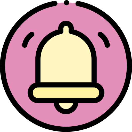 campana de notificación Detailed Rounded Lineal color icono