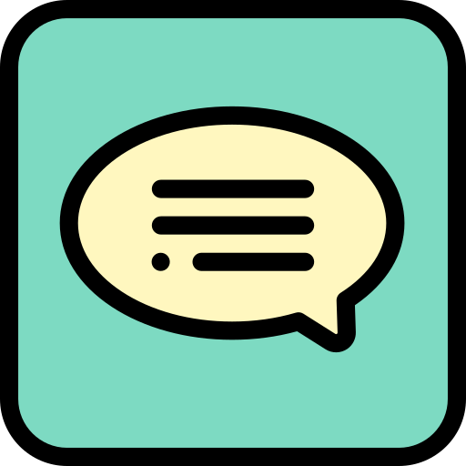 kommentar Detailed Rounded Lineal color icon