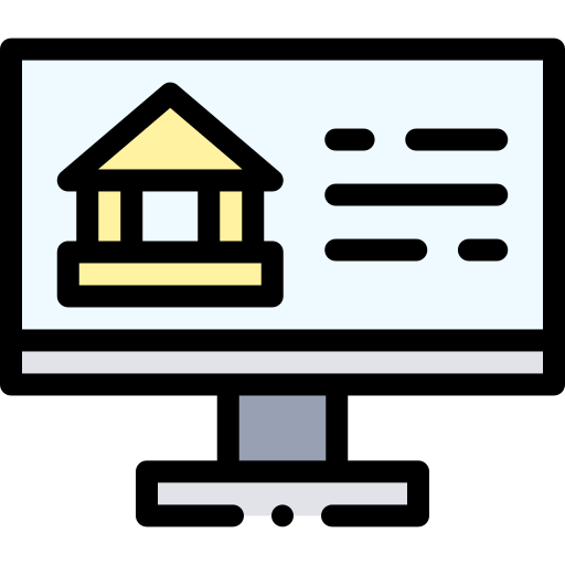 Online banking Detailed Rounded Lineal color icon