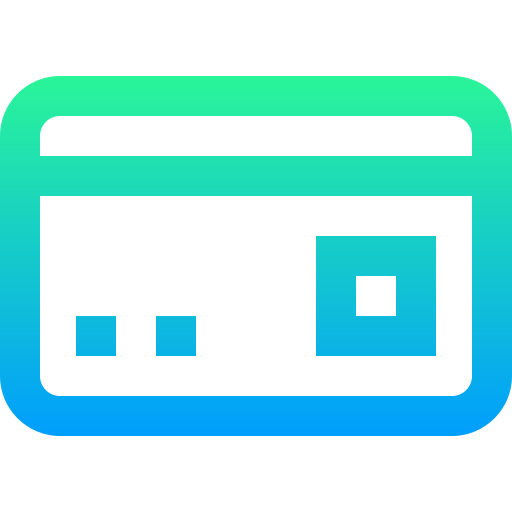 tarjeta de débito Super Basic Straight Gradient icono