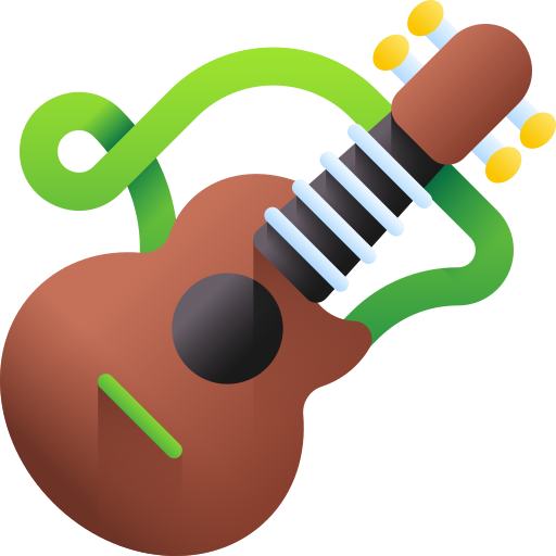 ukulele 3D Color icon