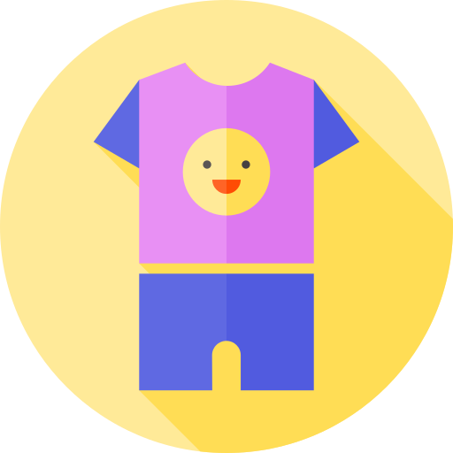 Baby clothes Flat Circular Flat icon