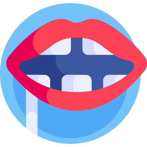 Lips Detailed Flat Circular Flat icon