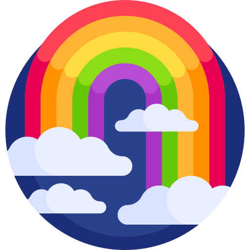 arcobaleno Detailed Flat Circular Flat icona
