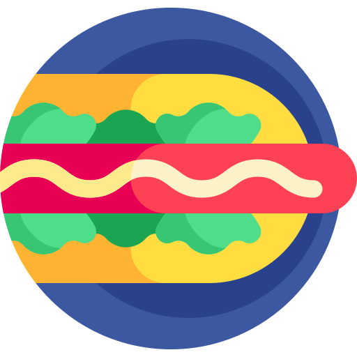 hot dog Detailed Flat Circular Flat icono