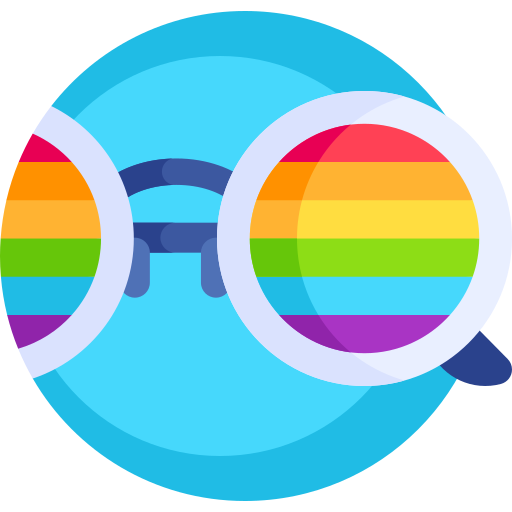 Glasses Detailed Flat Circular Flat icon